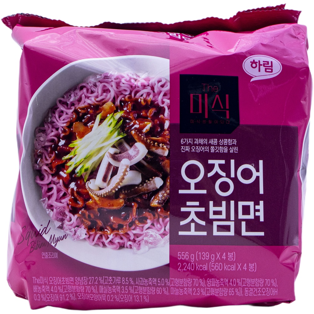 하림 더미식 오징어초빔면 139g