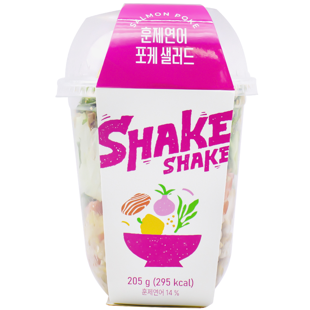 프라임쉐프 쉐이크 훈제연어 포케 샐러드 205g