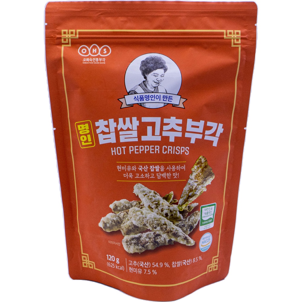 오희숙전통부각 명인 찹쌀 고추 부각 120g