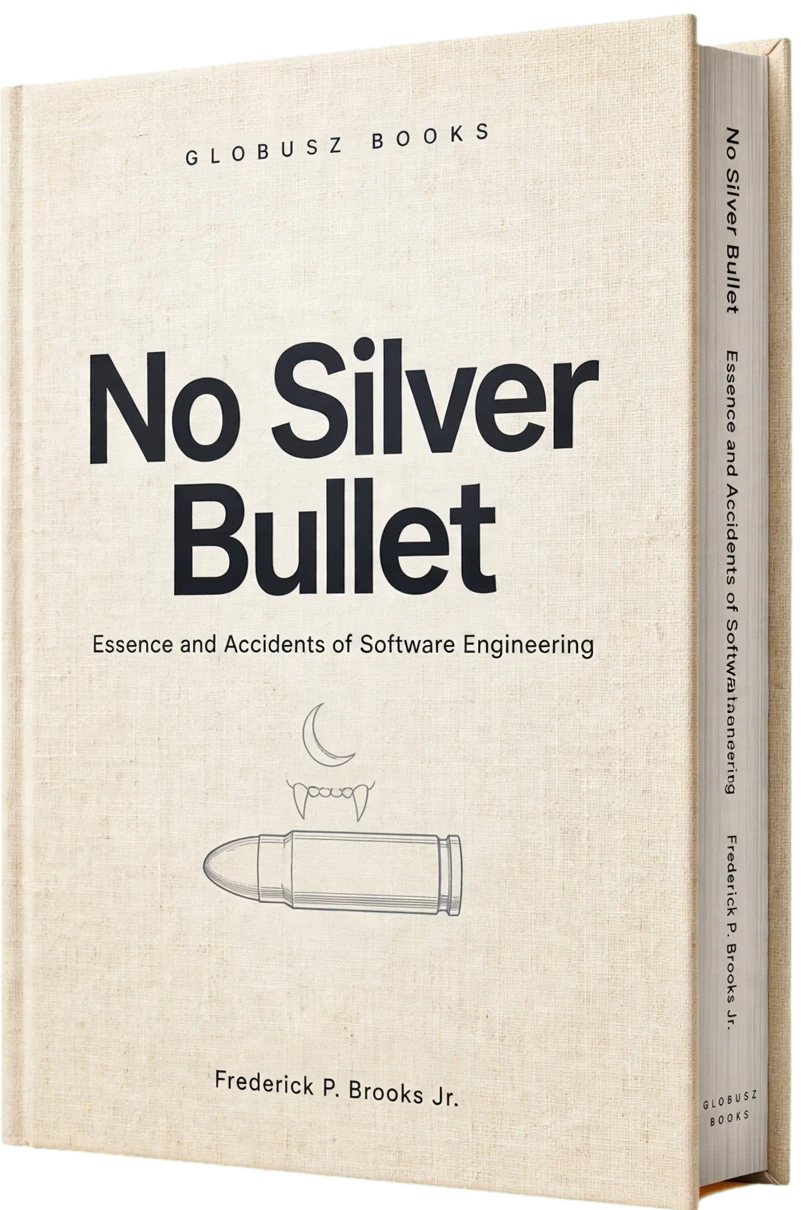 Cover of No Silver Bullet: Essence and Accidents of Software Engineering by Frederick P. Brooks Jr.