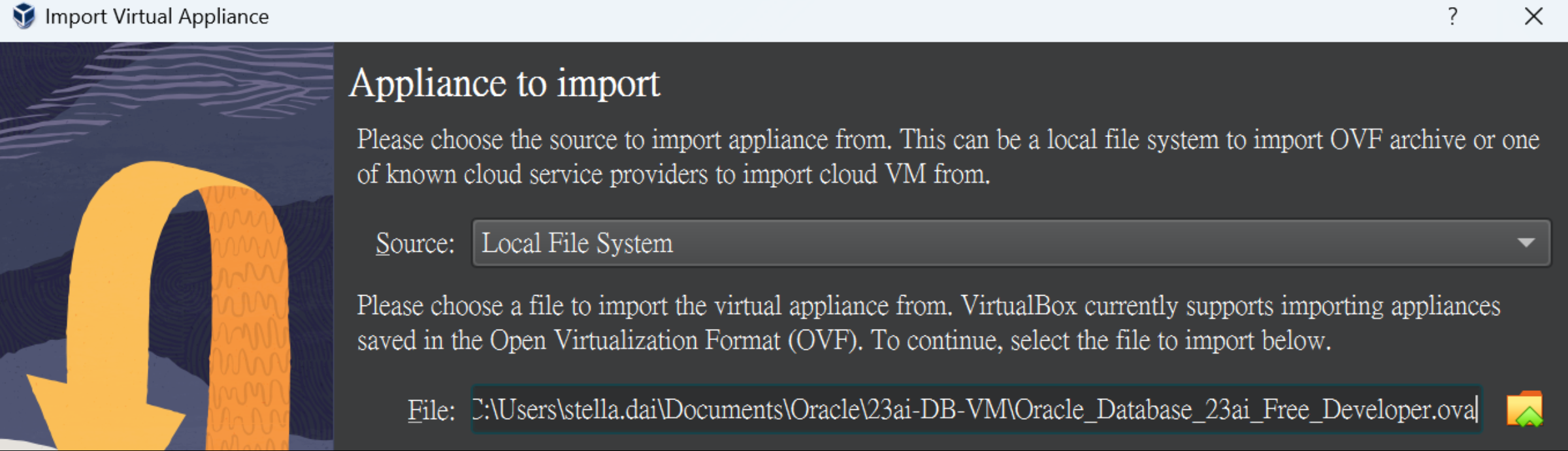 oracle-vm-db23ai-win-2
