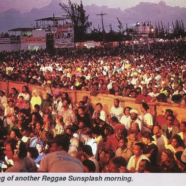 Photograph of the Reggae Sunsplash music festival, Jamaica, late 1970s