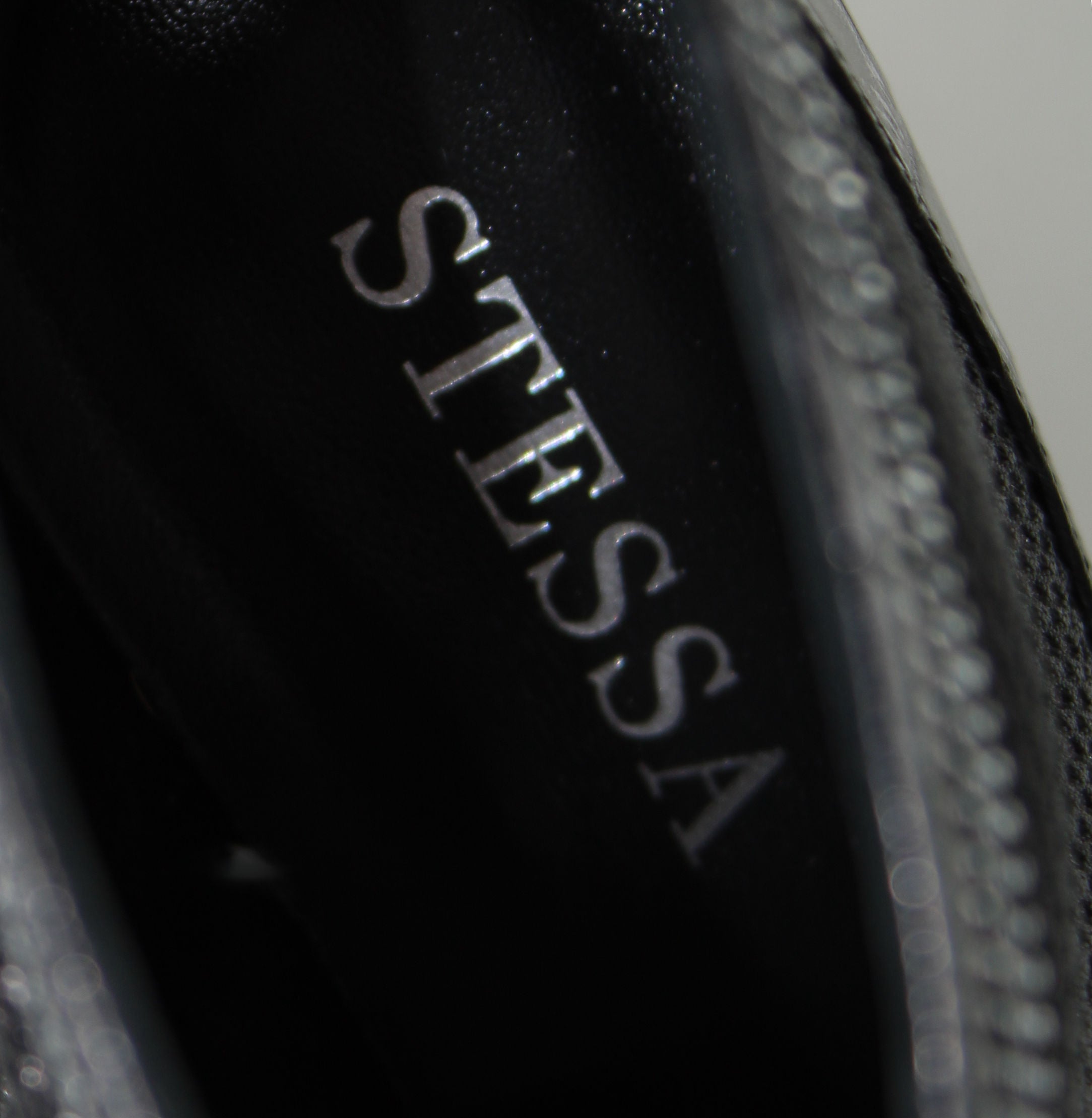 Valentina Croc Mesh Boot in Black