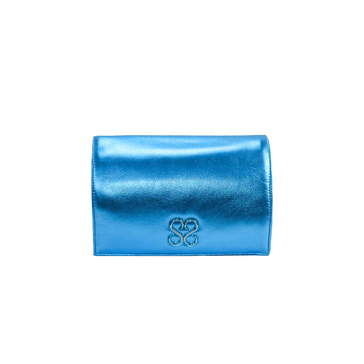 Molly Luxe Clutch in Adriatic Blue