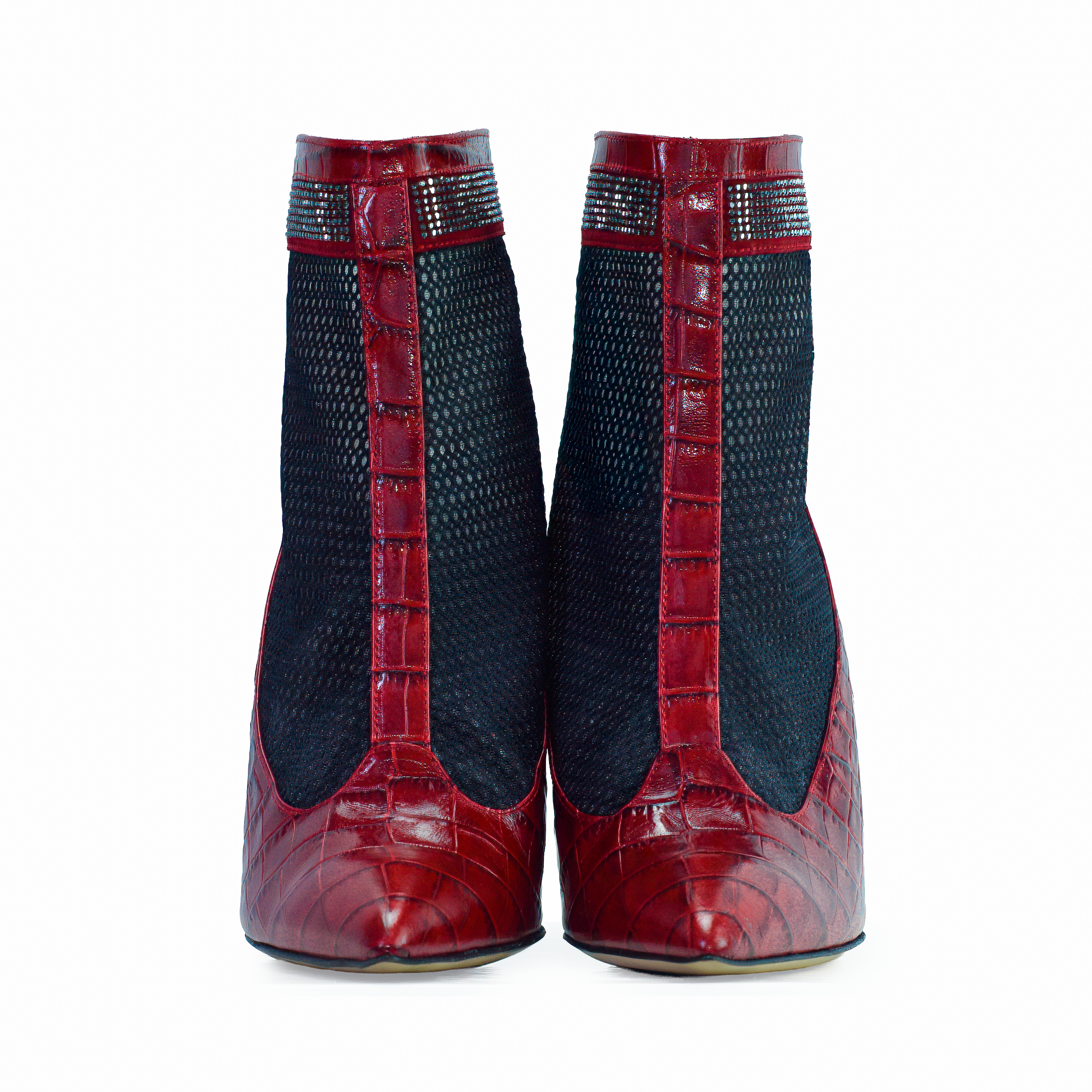 Valentina Croc Set in Barbados Cherry
