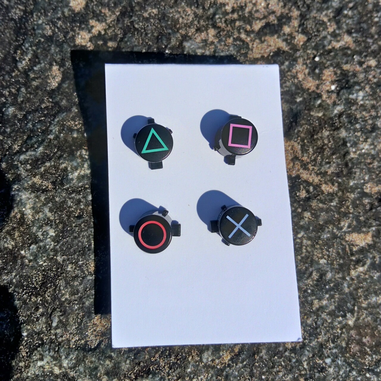 Playstation Button Earrings