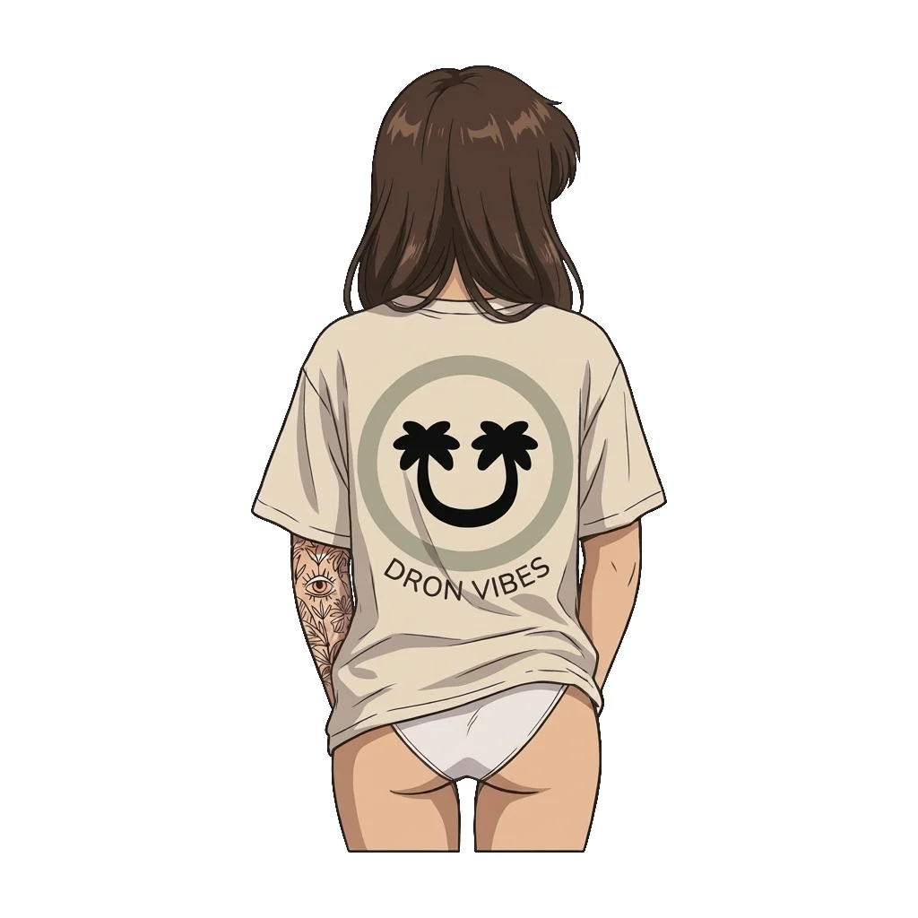 Anime Girl from behind - sticker