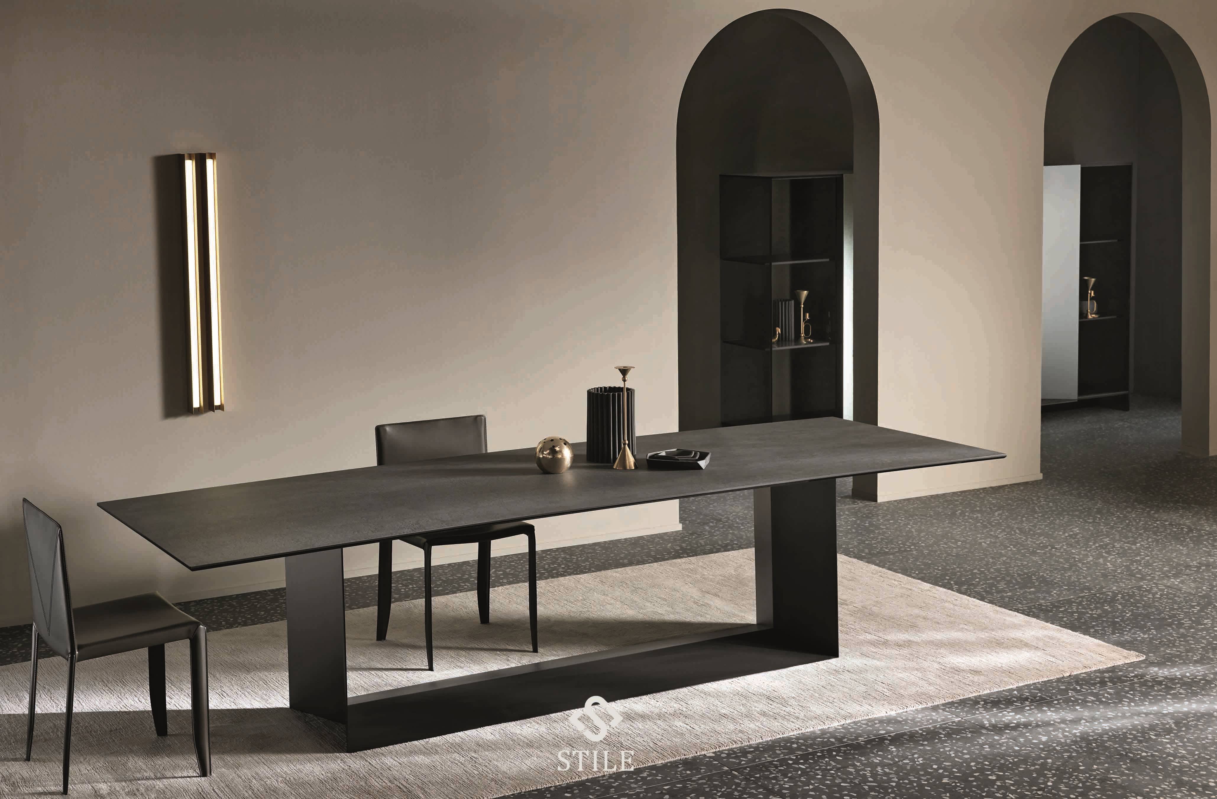 Applications of sintered stone in furniture