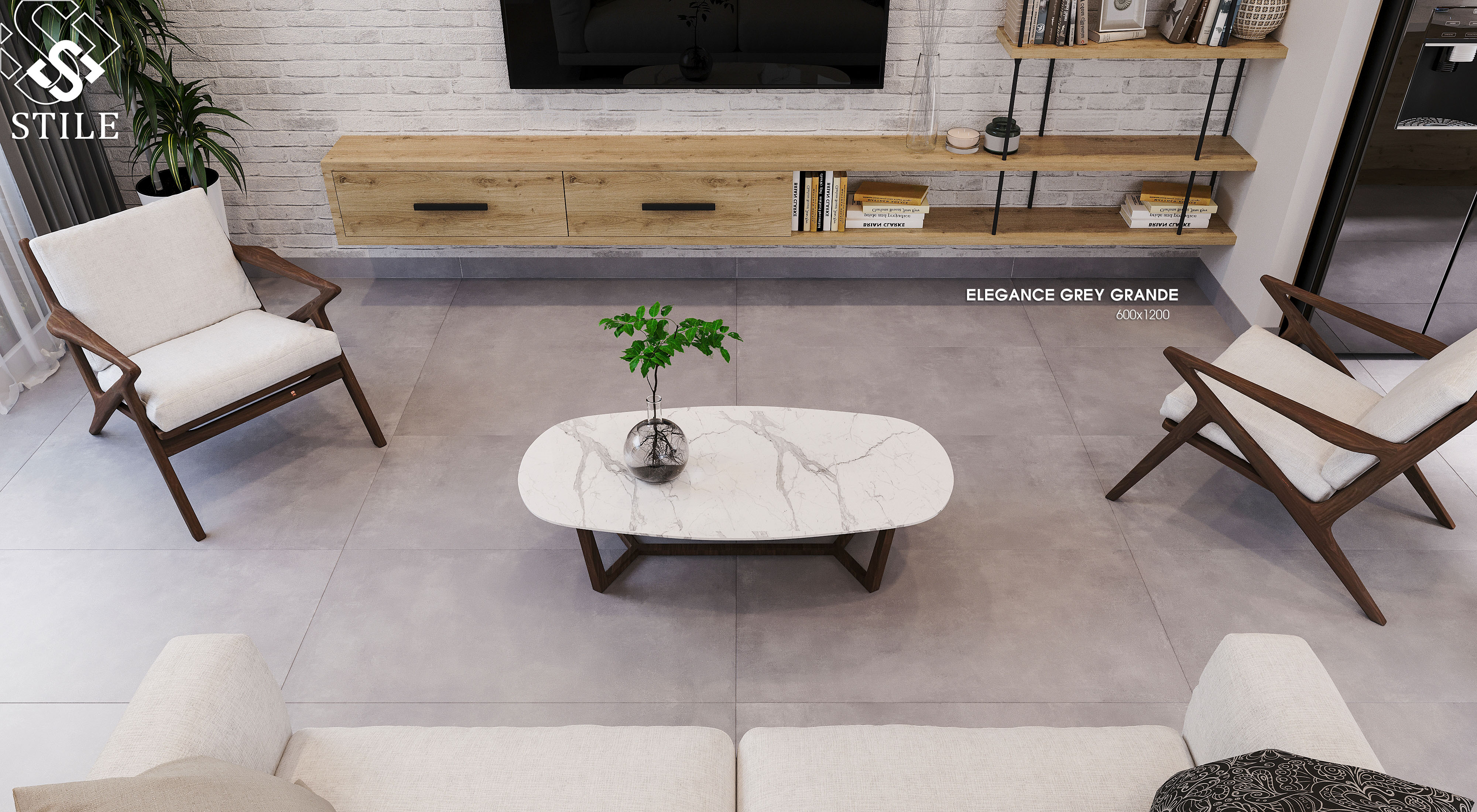 ELEGANCE GREY GRANDE - MATT 0612