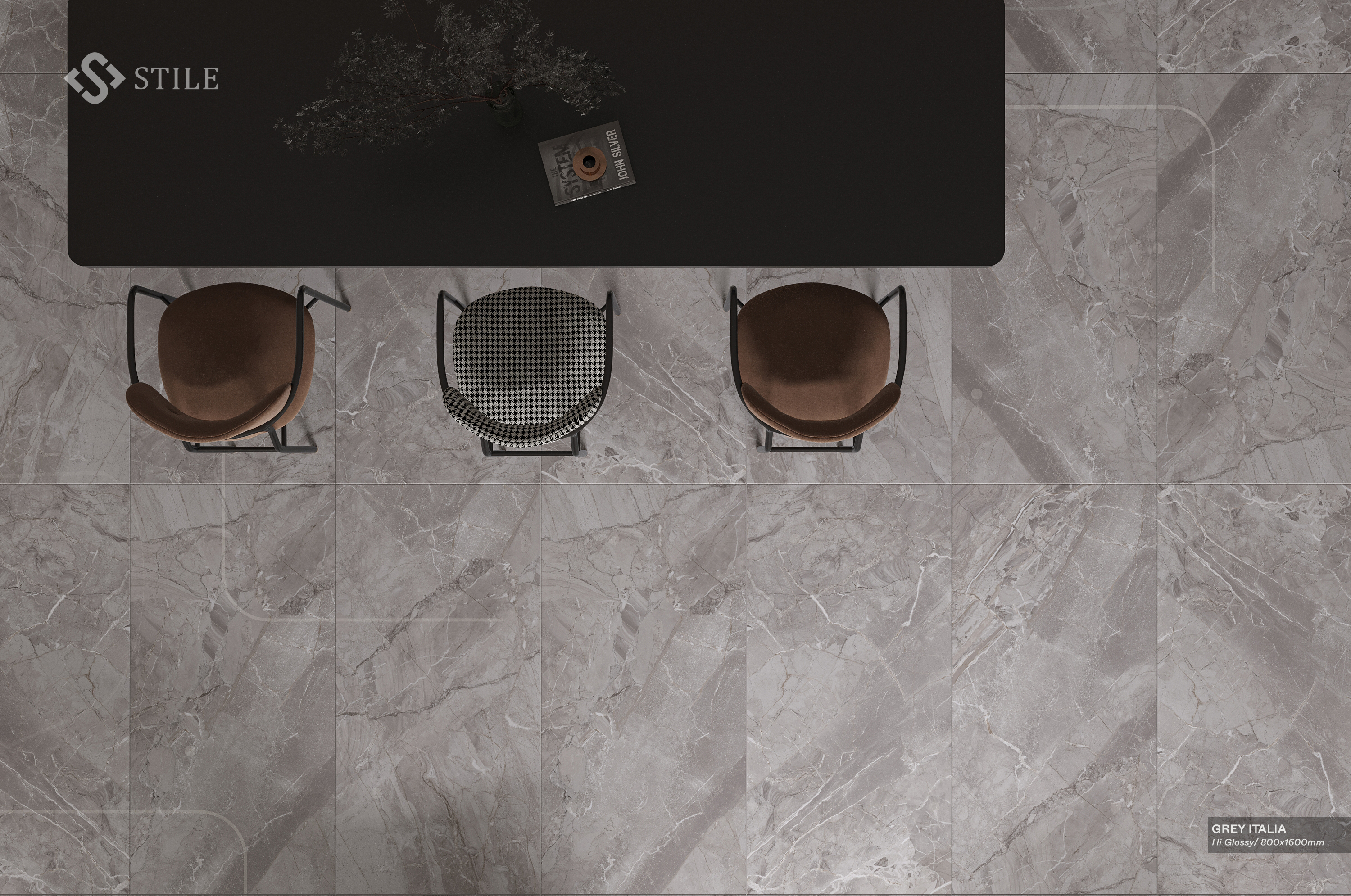 GREY ITALIA - HIGH GLOSSY 0816