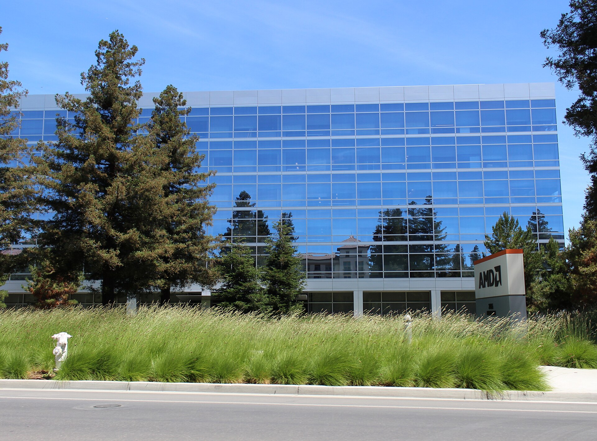 AMD headquarters building in Santa Clara, California.