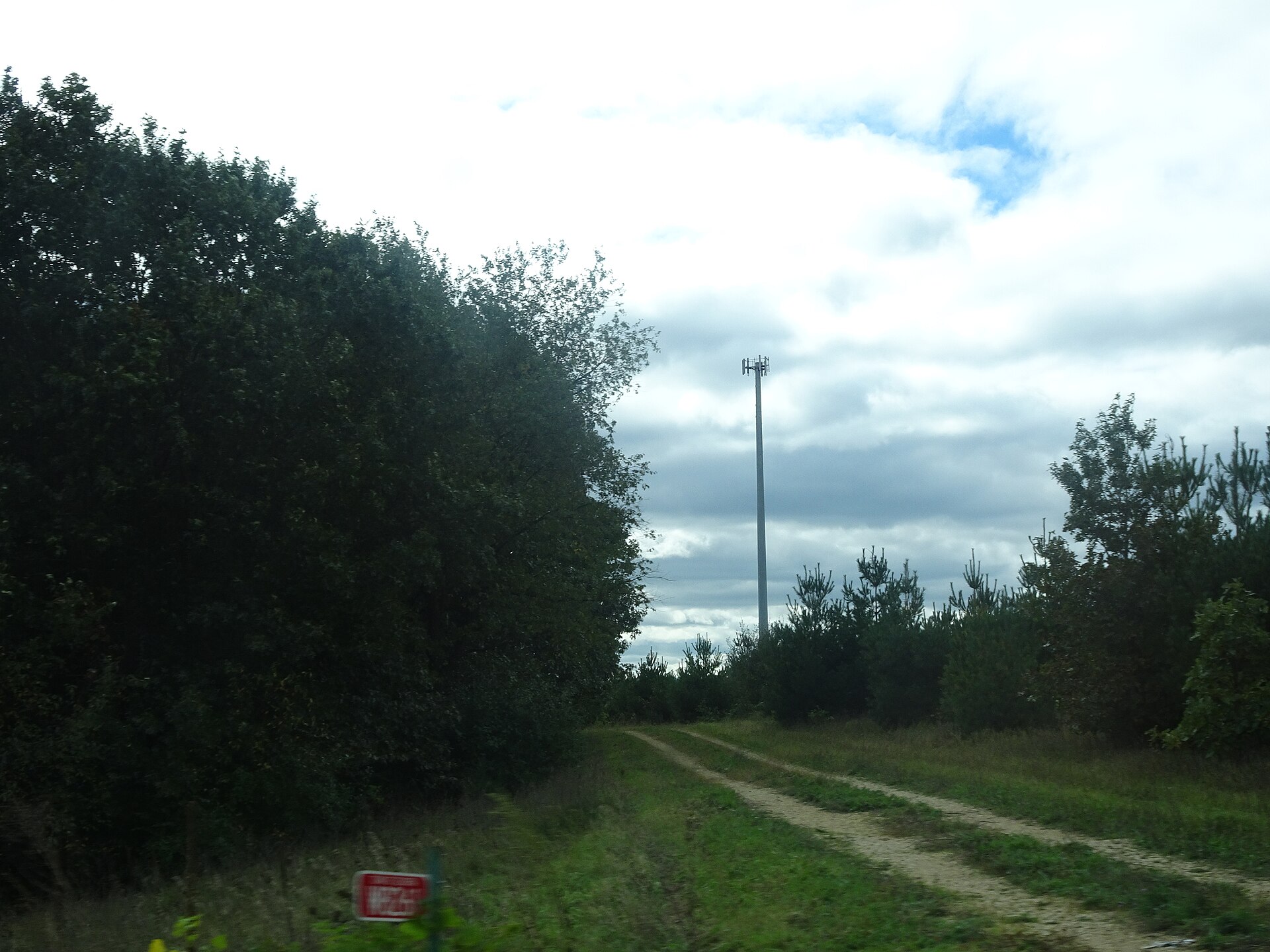 Wireless antennas on a cell tower