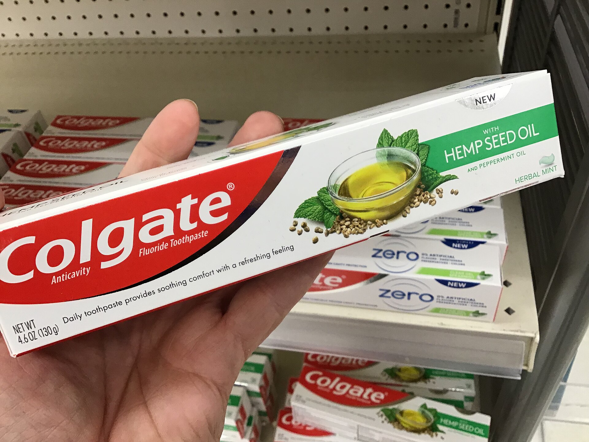 Colgate toothpaste packaging in an archive product photograph