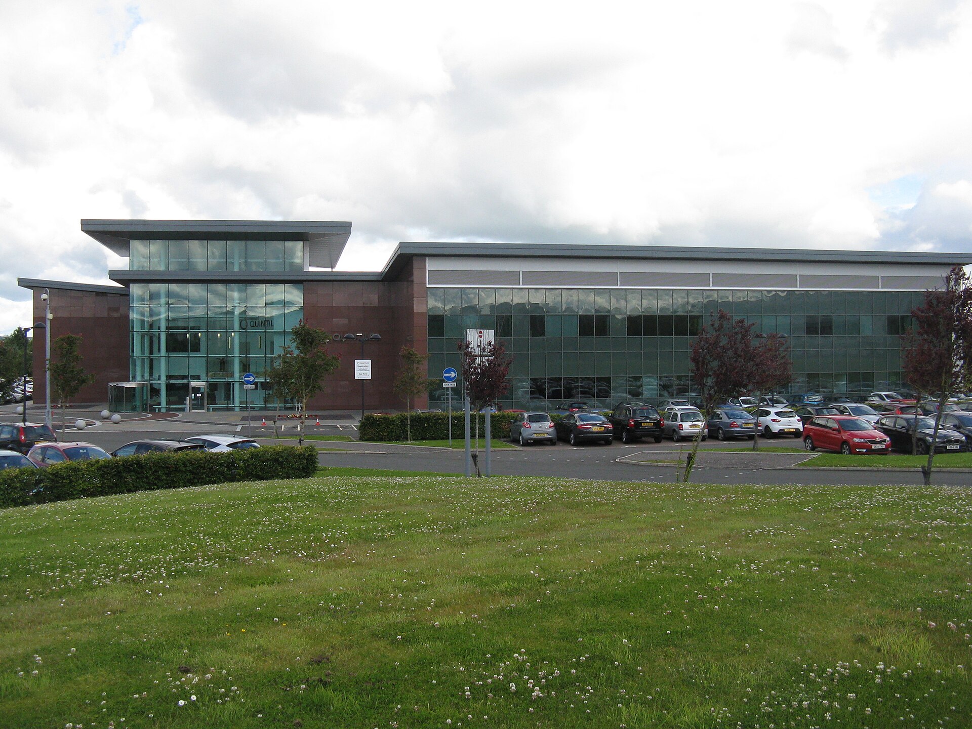 Archive photograph of a Quintiles office building in Scotland.