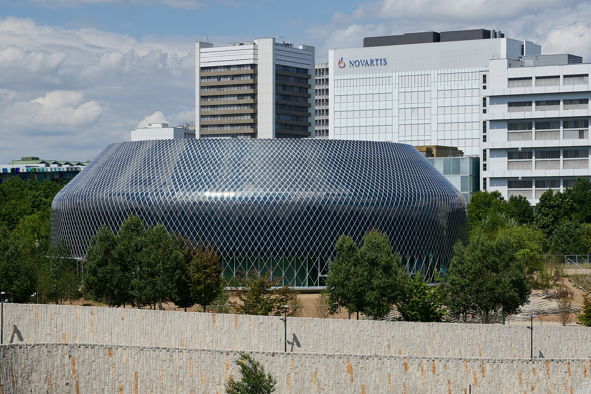 Novartis Pavillon building in Basel, Switzerland.