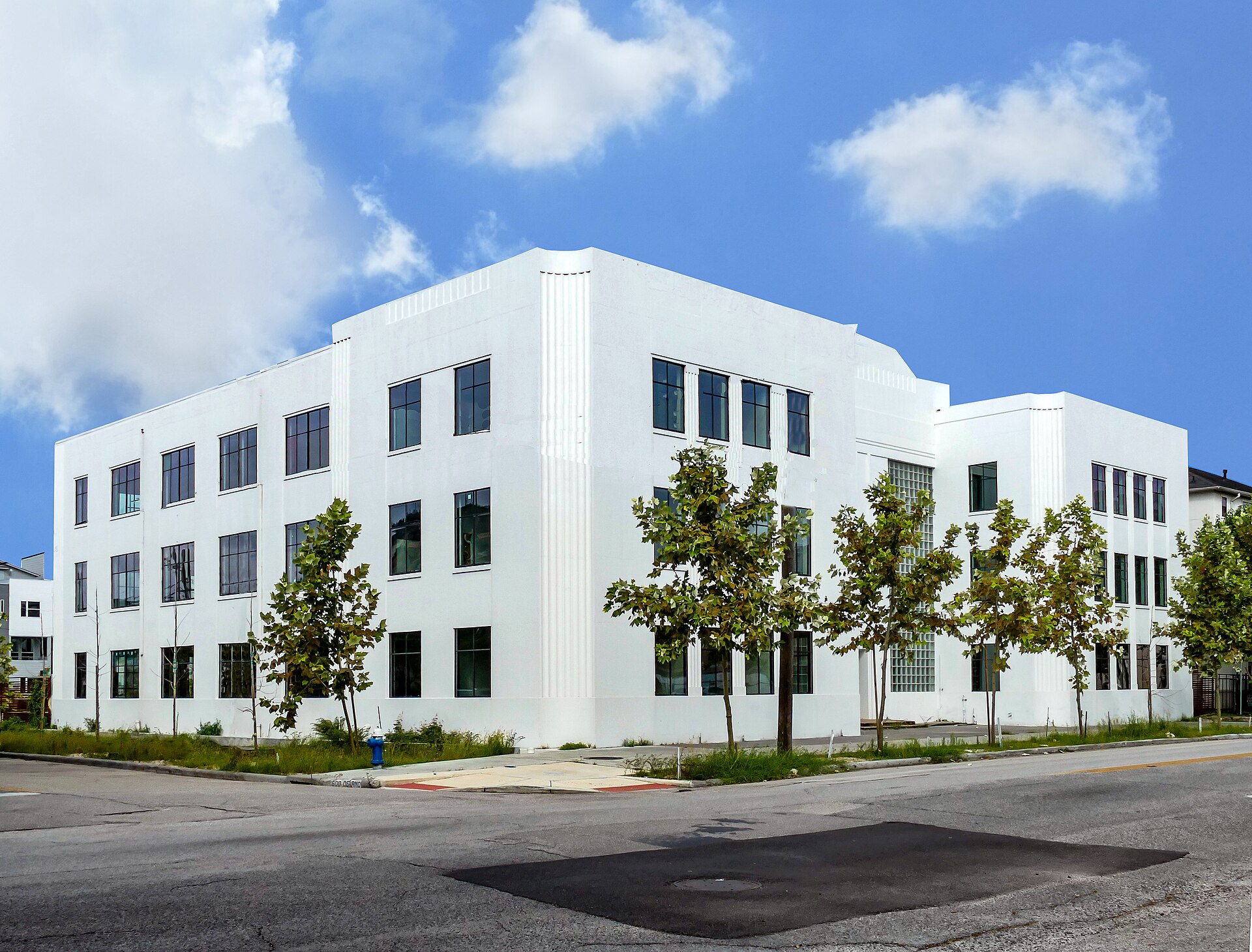 Historic Schlumberger Well Surveying Corporation building in Houston