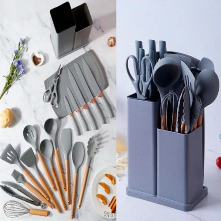 Set utensillos + tabla de picar 19 piezas – Mediano