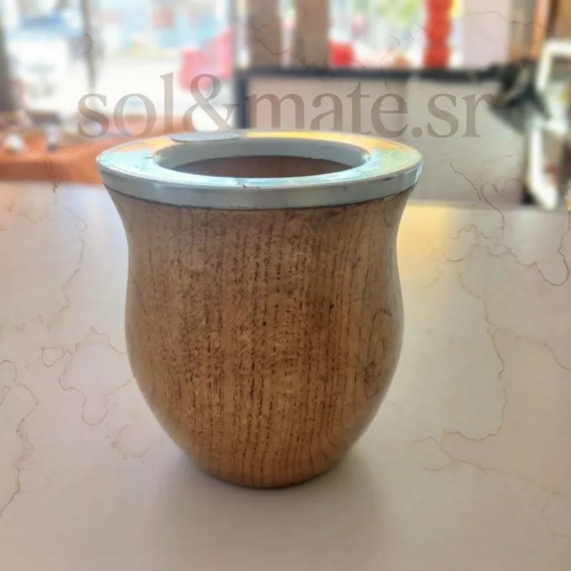 Mate Bombe virola Acero