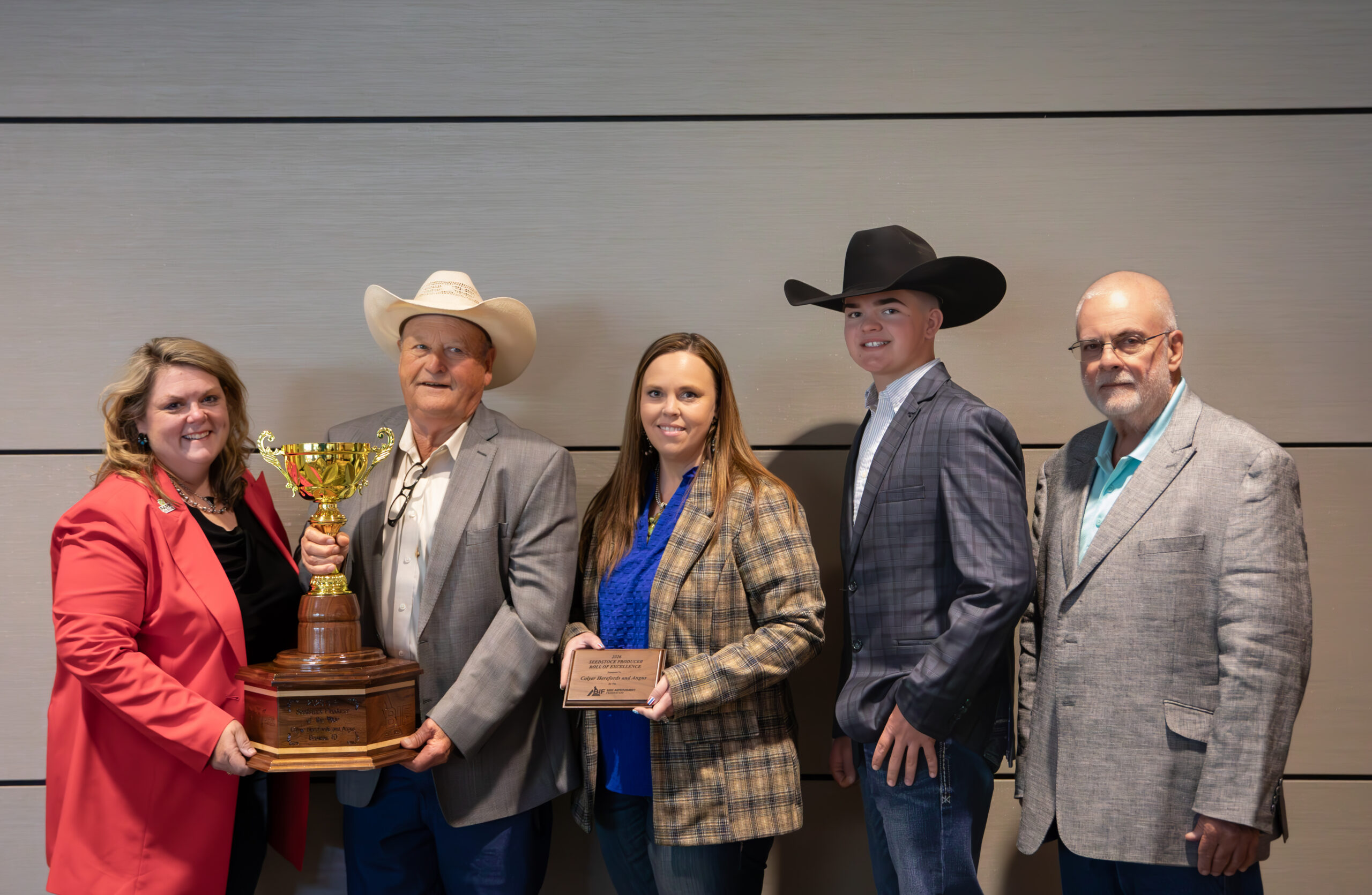 Colyer Herefords and Angus named BIF Seedstock Producer of the Year at Boise, Idaho, symposium