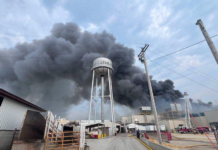 Major Fire at Agri Star Plant in Postville; Smoke Advisory Issued, Hundreds of Jobs Potentially Impacted