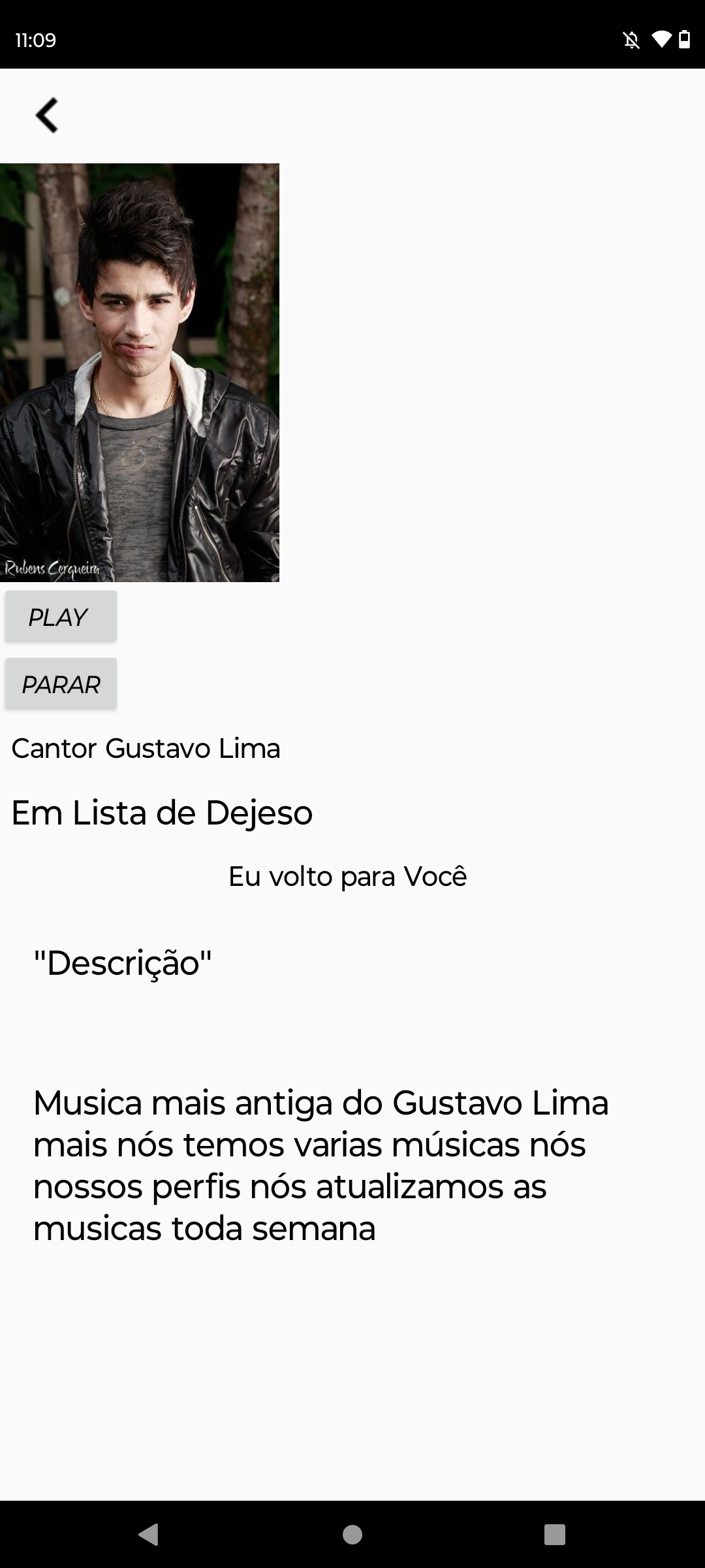 ouvir músicas offline e! (Favoritas)(Teste) — Screenshot 1