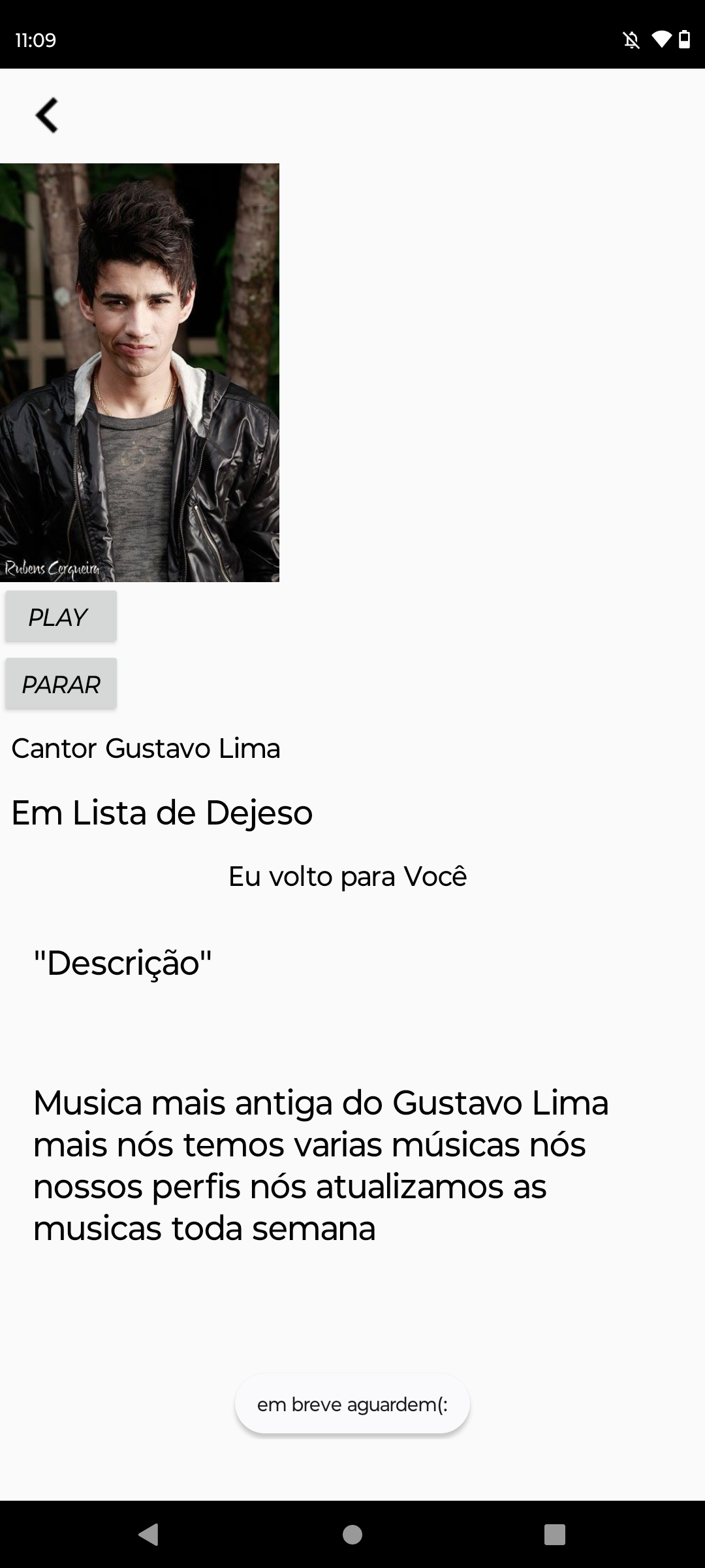 ouvir músicas offline e! (Favoritas)(Teste) — Screenshot 2