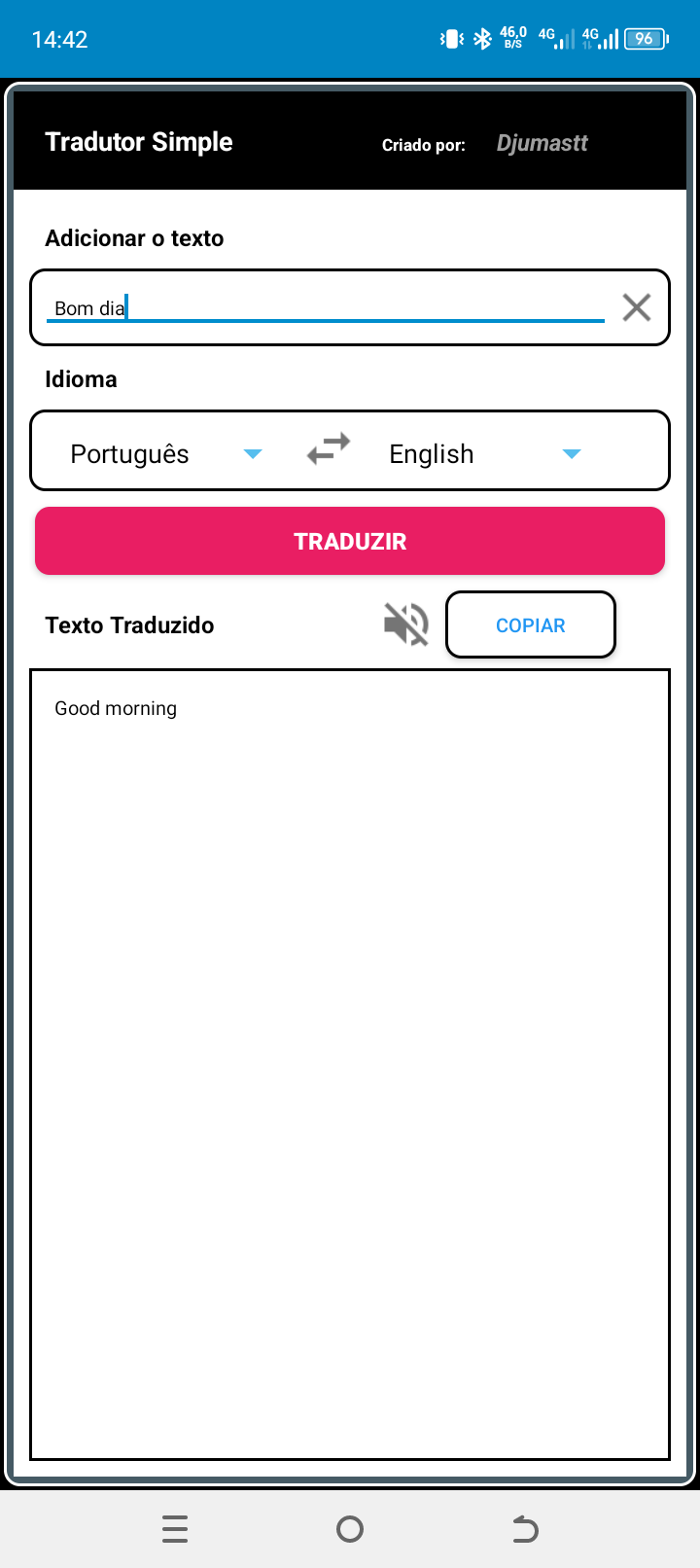 Tradutor Simple — Screenshot 1