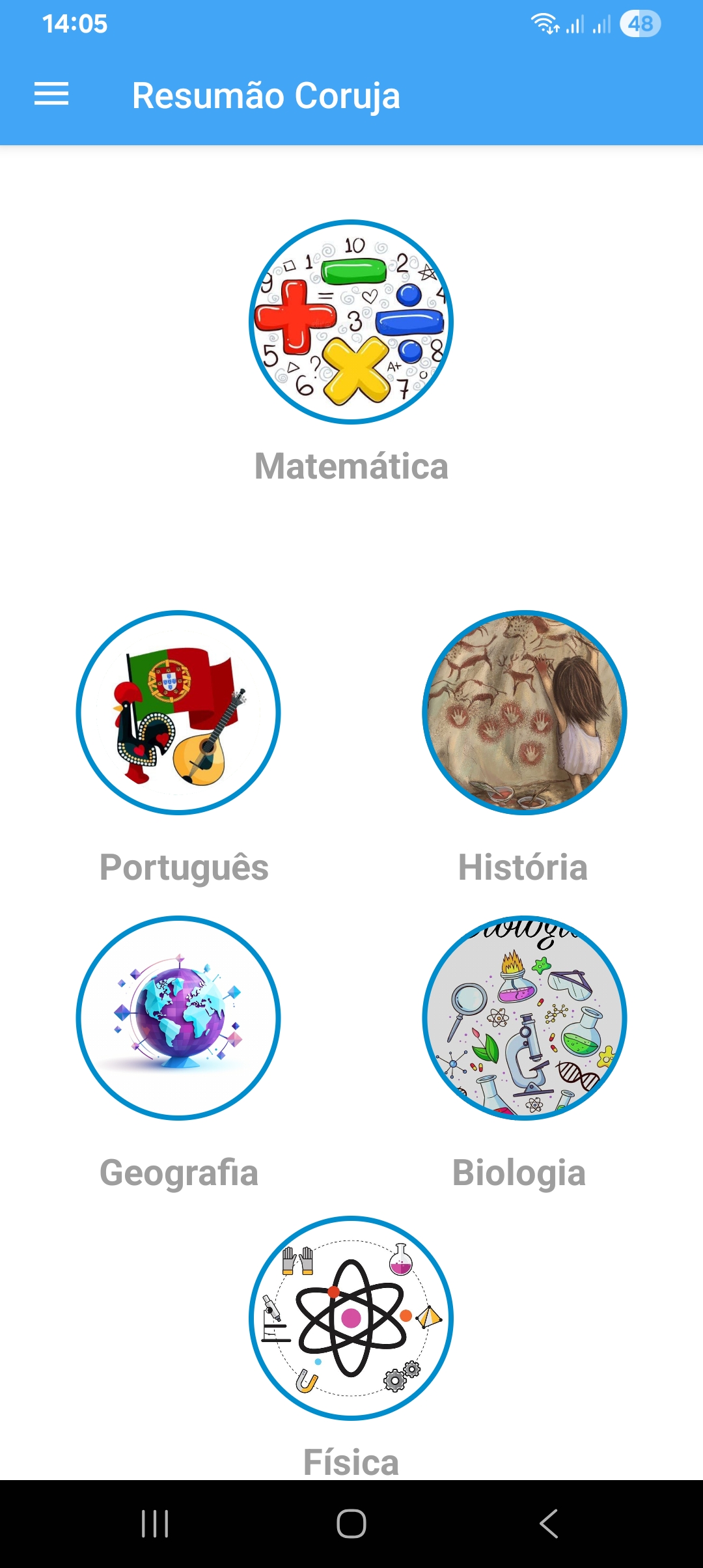 Resumão Coruja — Screenshot 4