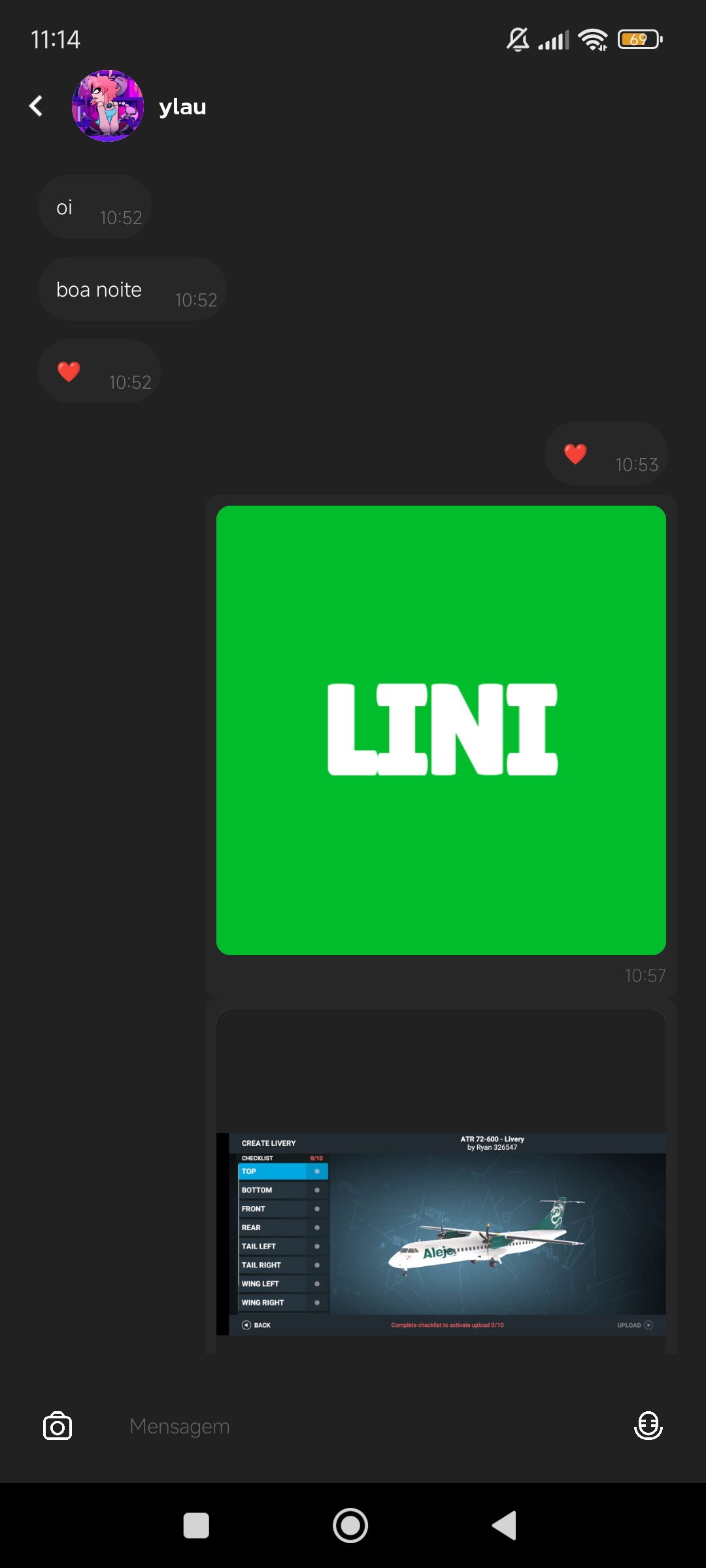Lini Messenger  — Screenshot 1