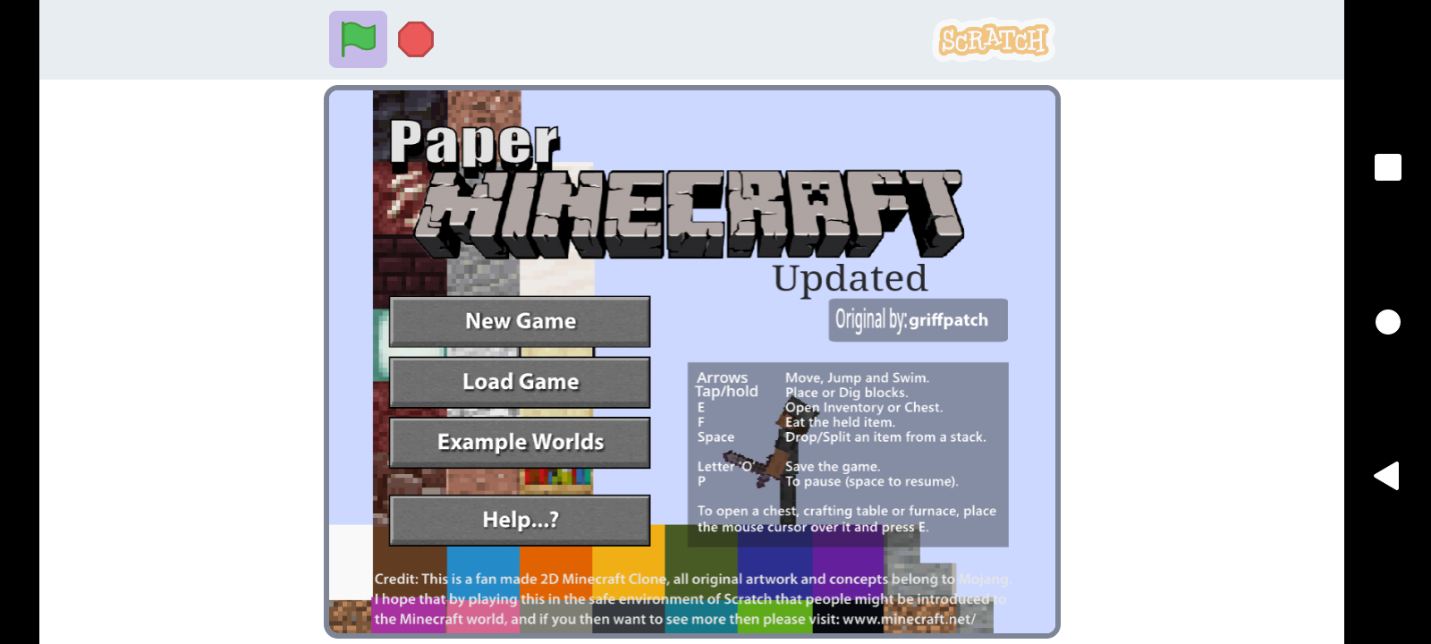 Paper Minecraft 2D — Screenshot 1