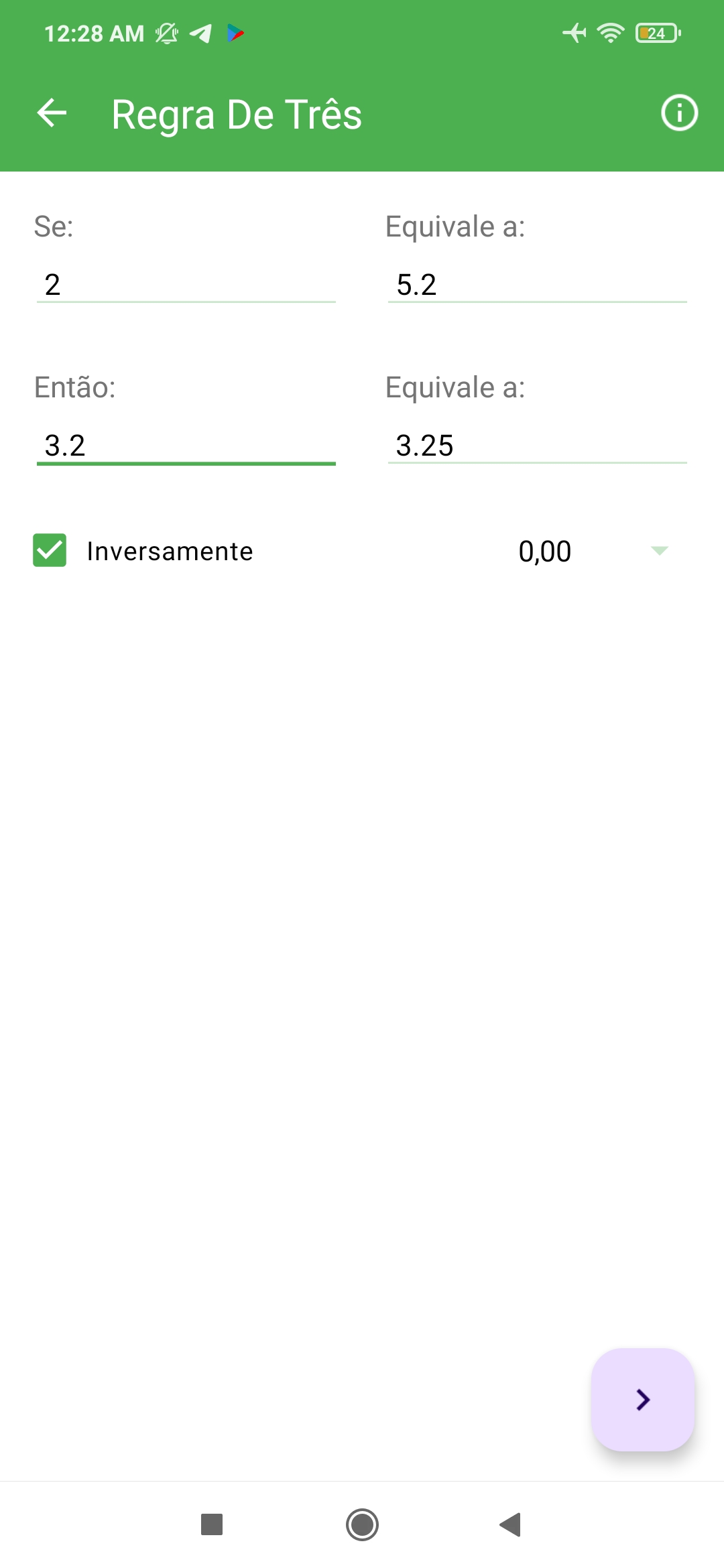 Regra de três — Screenshot 4