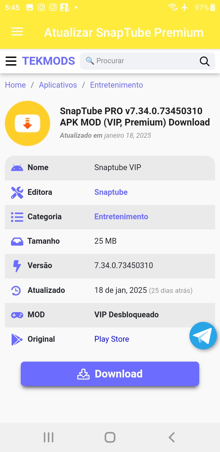 SnapTube Pro — Screenshot 2