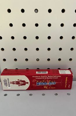 Warm-Rub Cream Relieves Pain