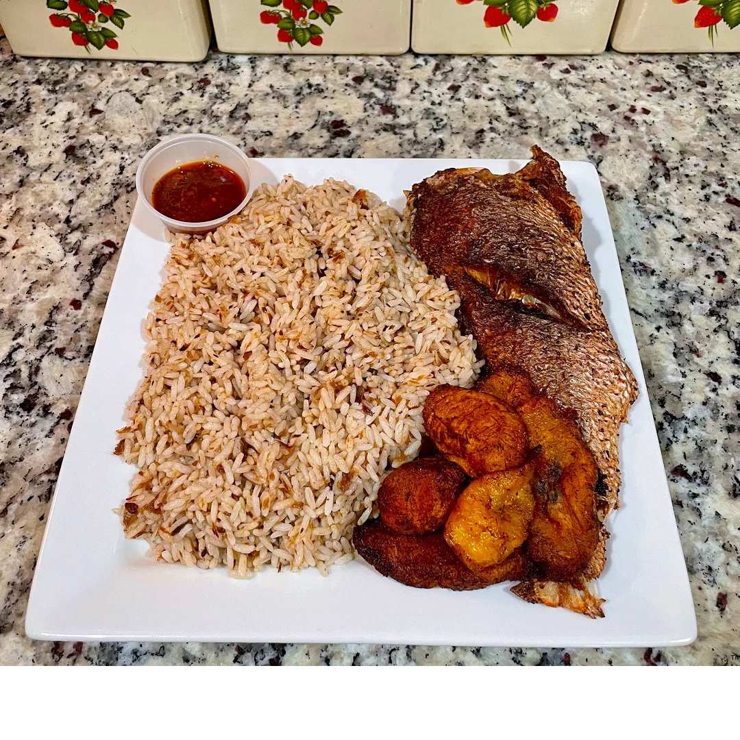Rice and Fried Fish