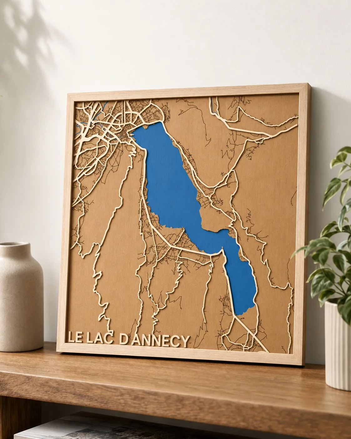 Carte Le lac d'Annecy
