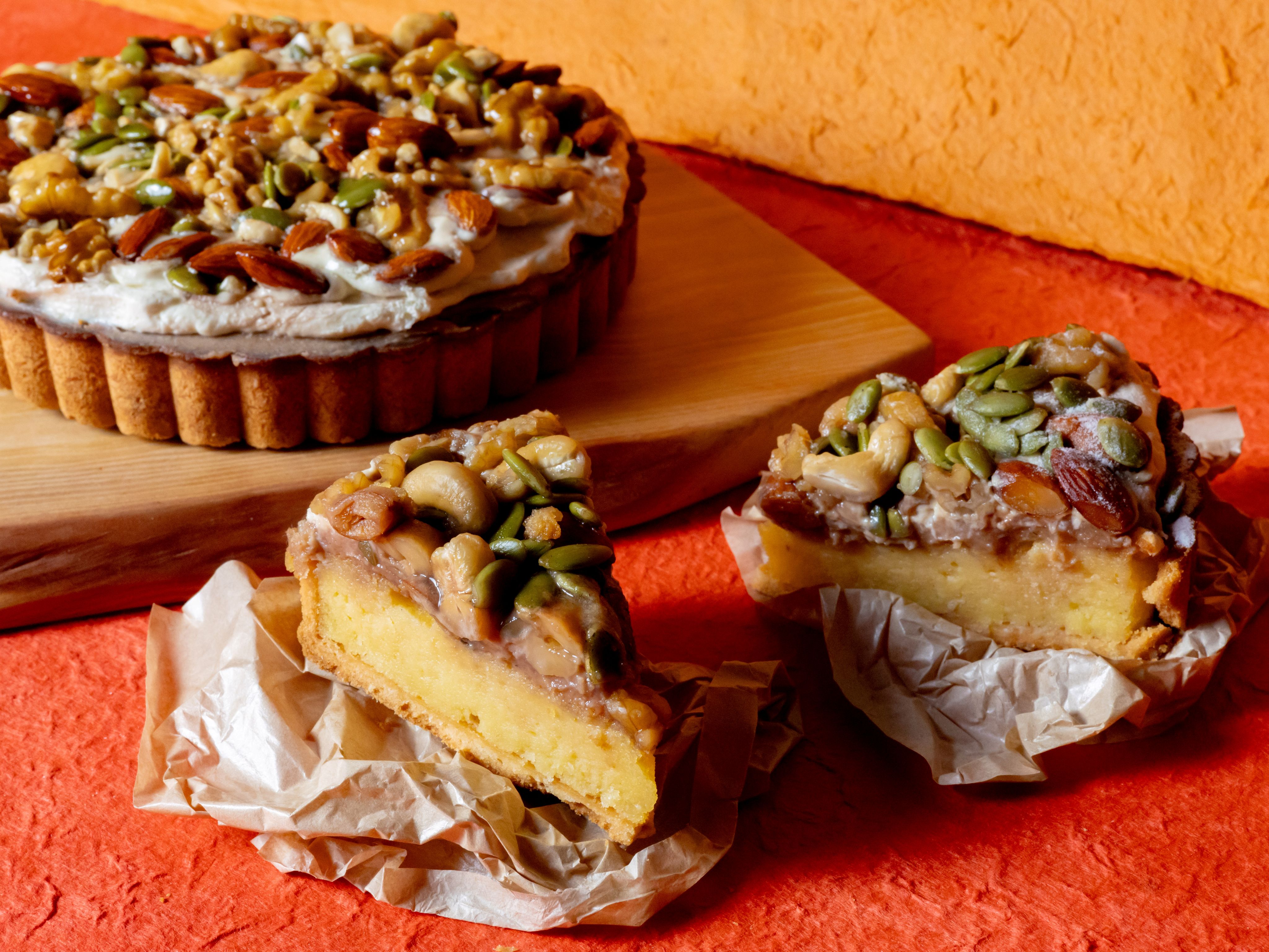 【秋グルメ】島豆腐とナッツのタルトは11月までの期間限定です!🌰