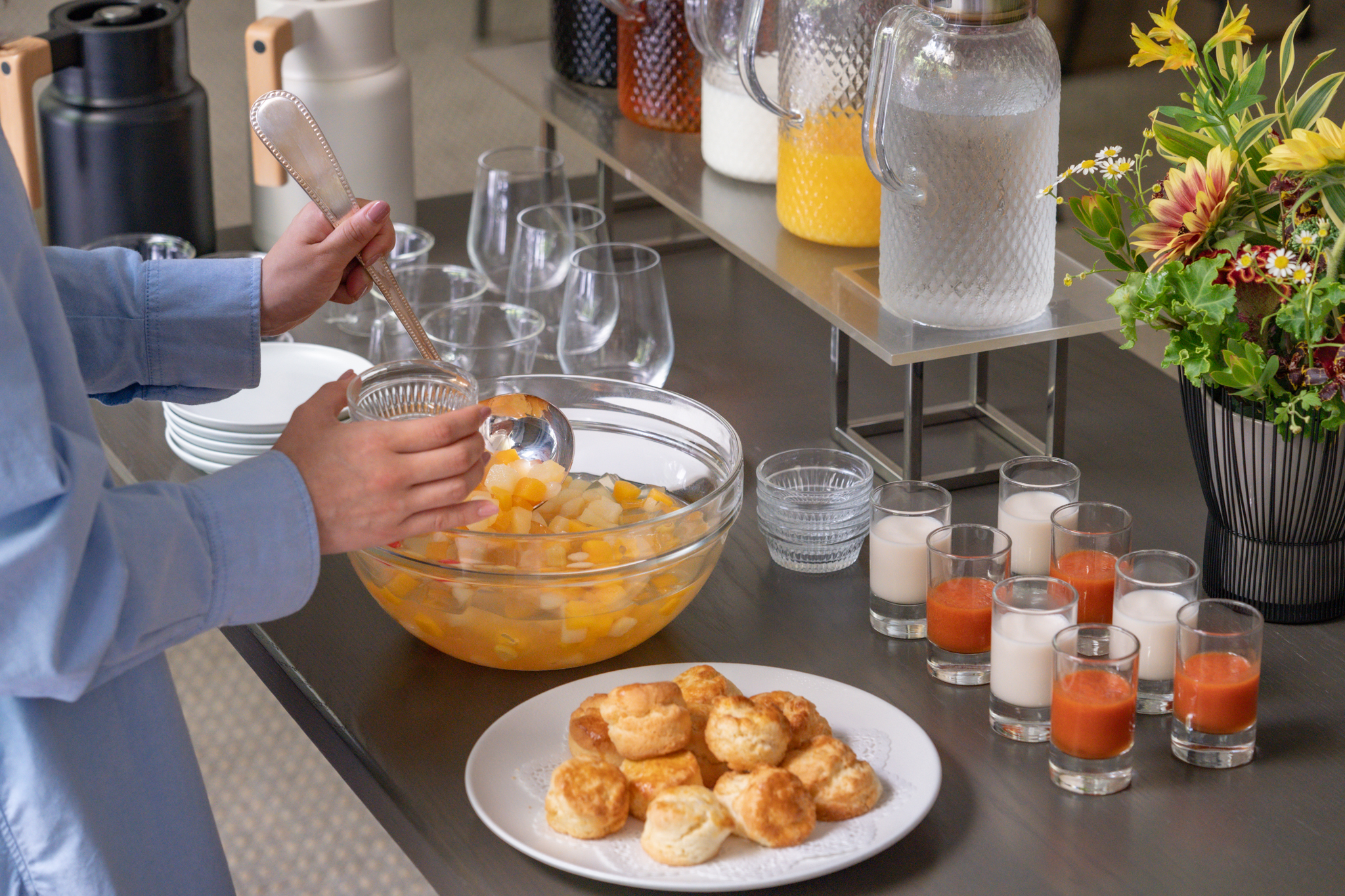 クラシックホテルならではの、優雅でおしゃれなモーニングタイムを