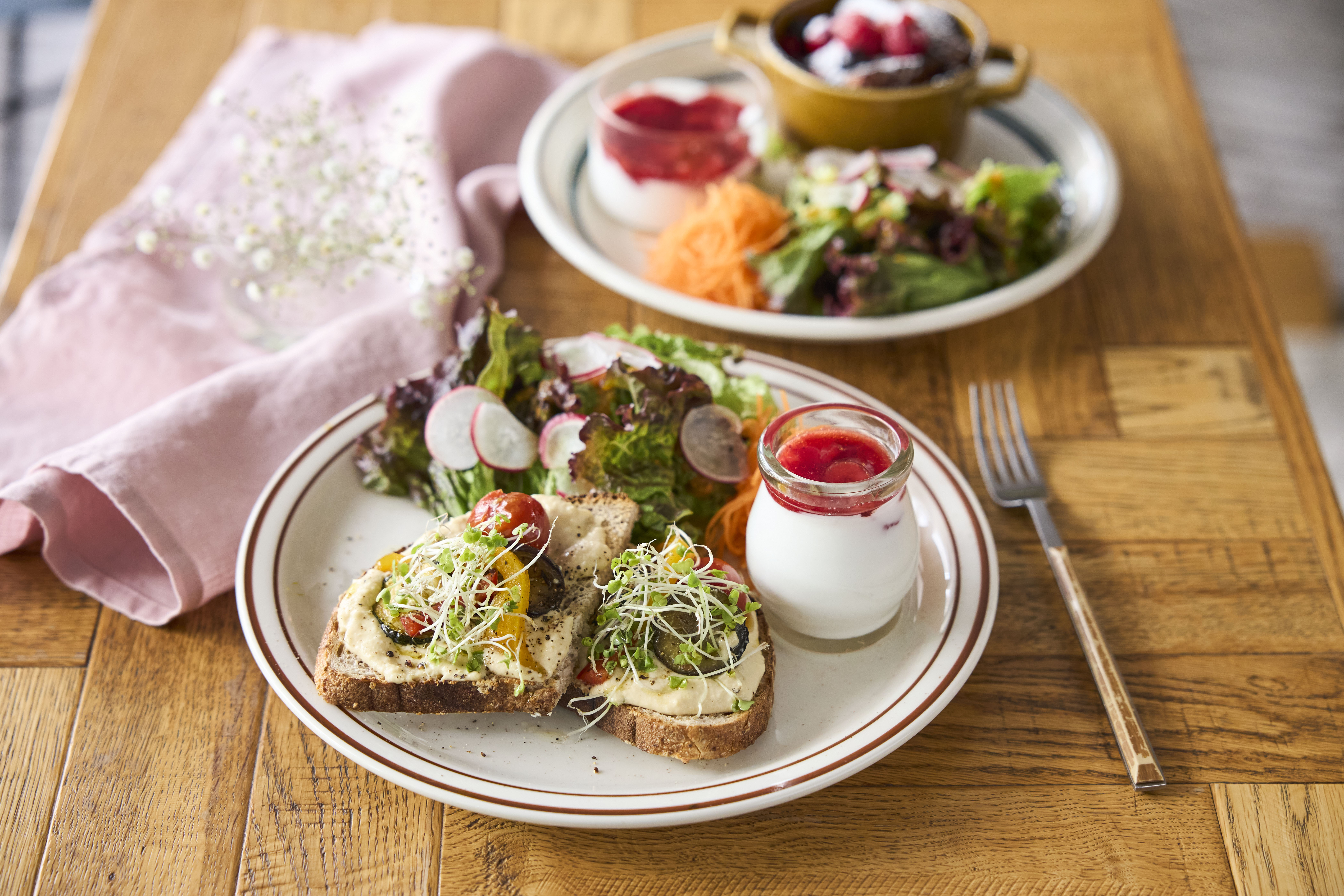 【朝食リニューアル】“目で見て元気になる”彩りオープンサンド🌿✨