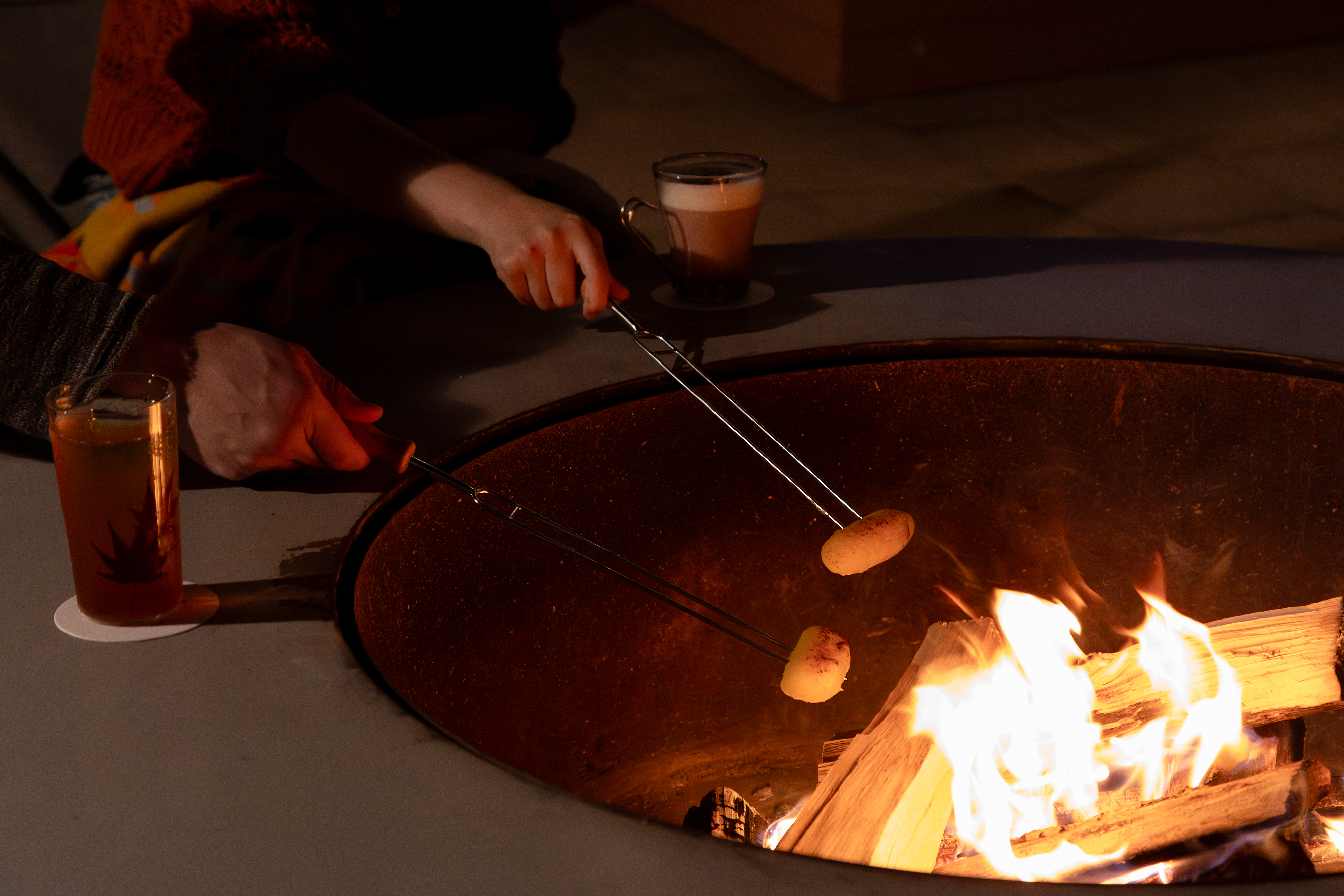 自分で完成させる!?焚き火で楽しむスイートポテト