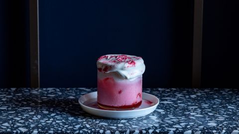 いちご練乳ラテ