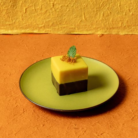 タンカンとダークチョコのムース