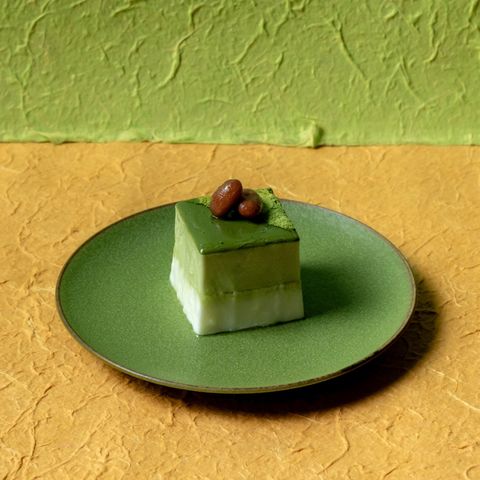 抹茶とホワイトチョコのムース