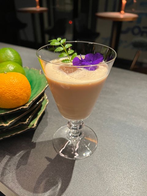 マサラチャイと甘酒のピニャコラーダ