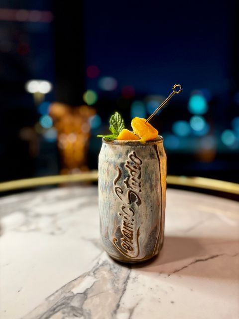 Rum and Coke with Mango and Homemade TIKI Liqueur