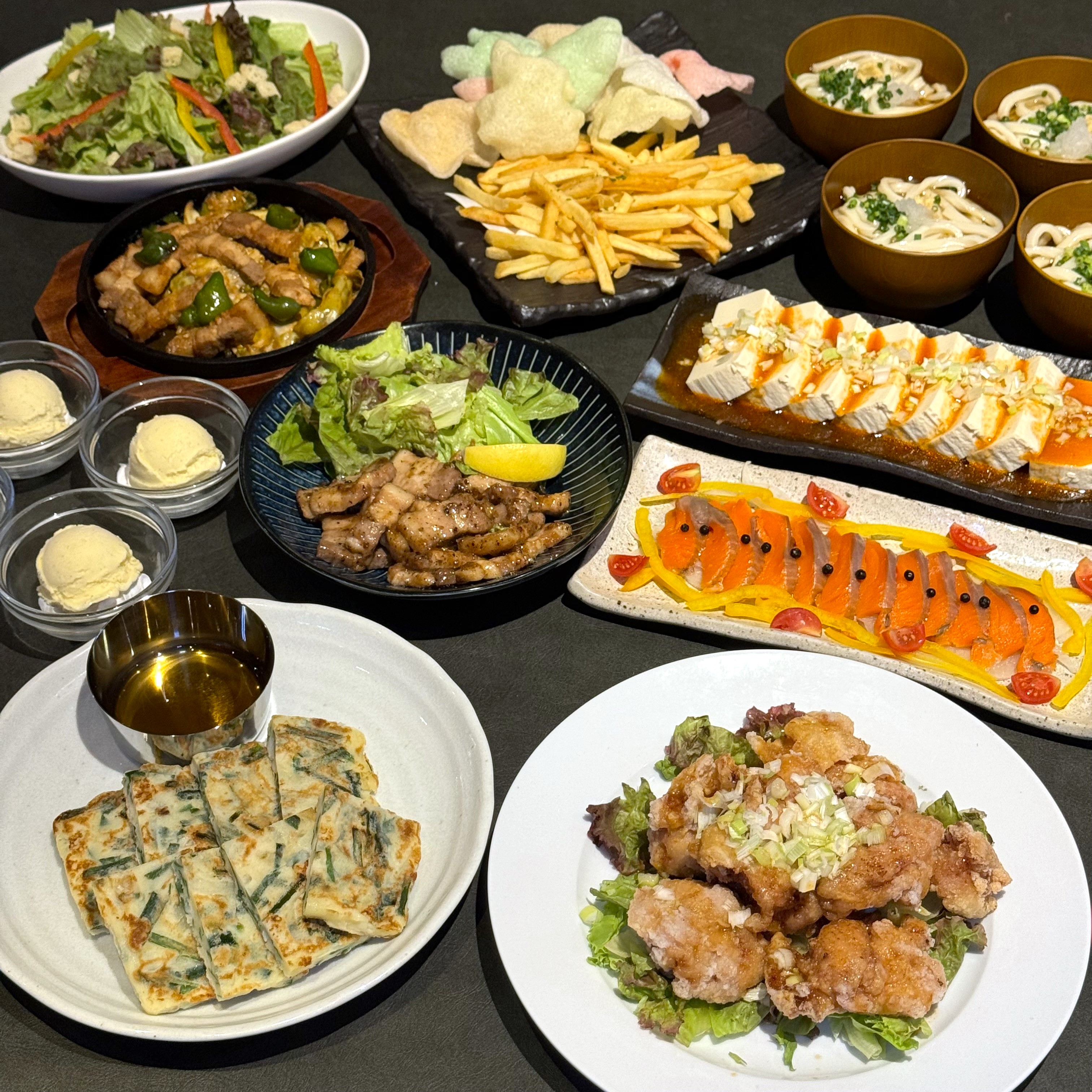 [たっぷり満足！]11品4,500円【日～木3H制・金土祝前2H制スタンダード飲み放題付】		