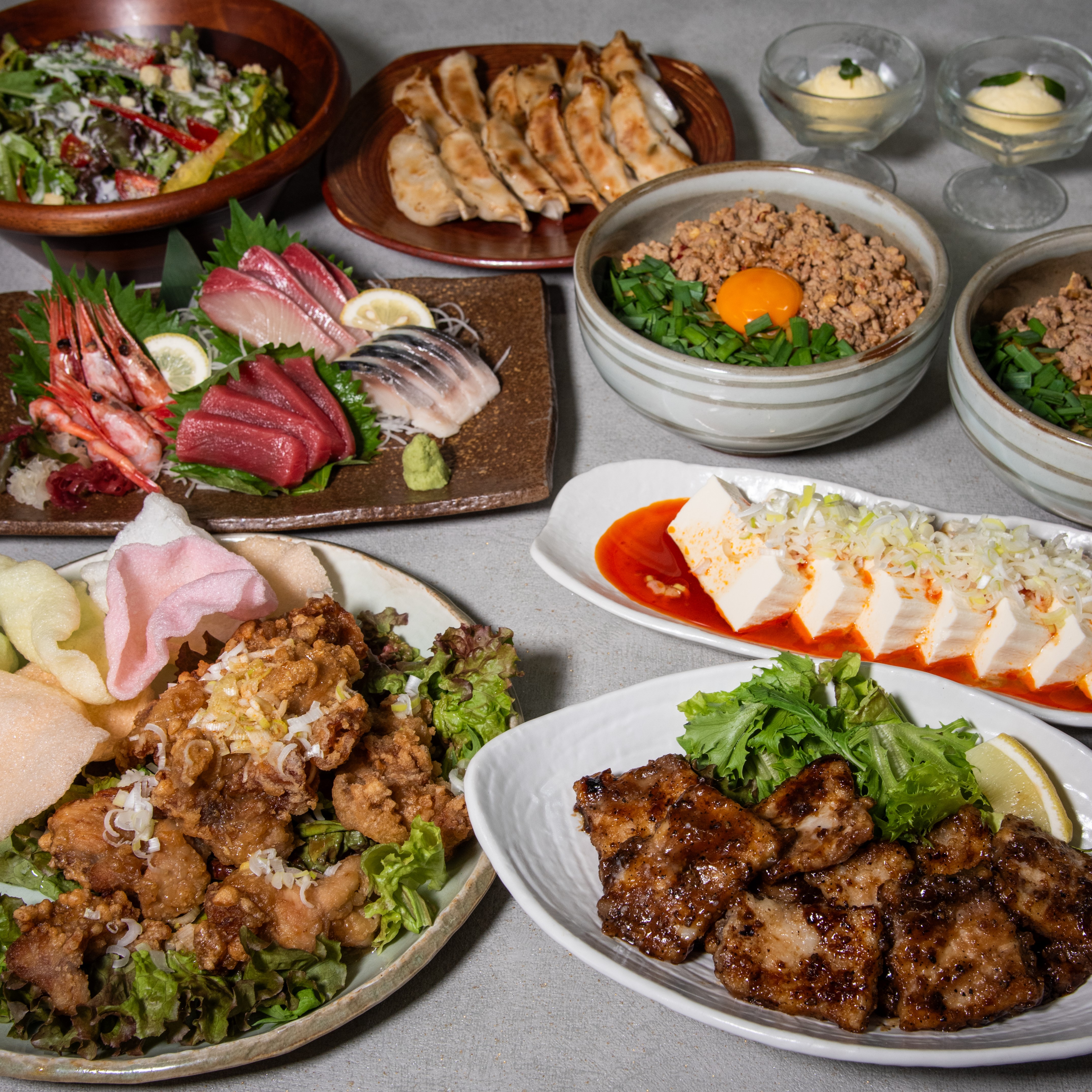 [満足]9品4,500円【2時間スタンダード飲み放題付】