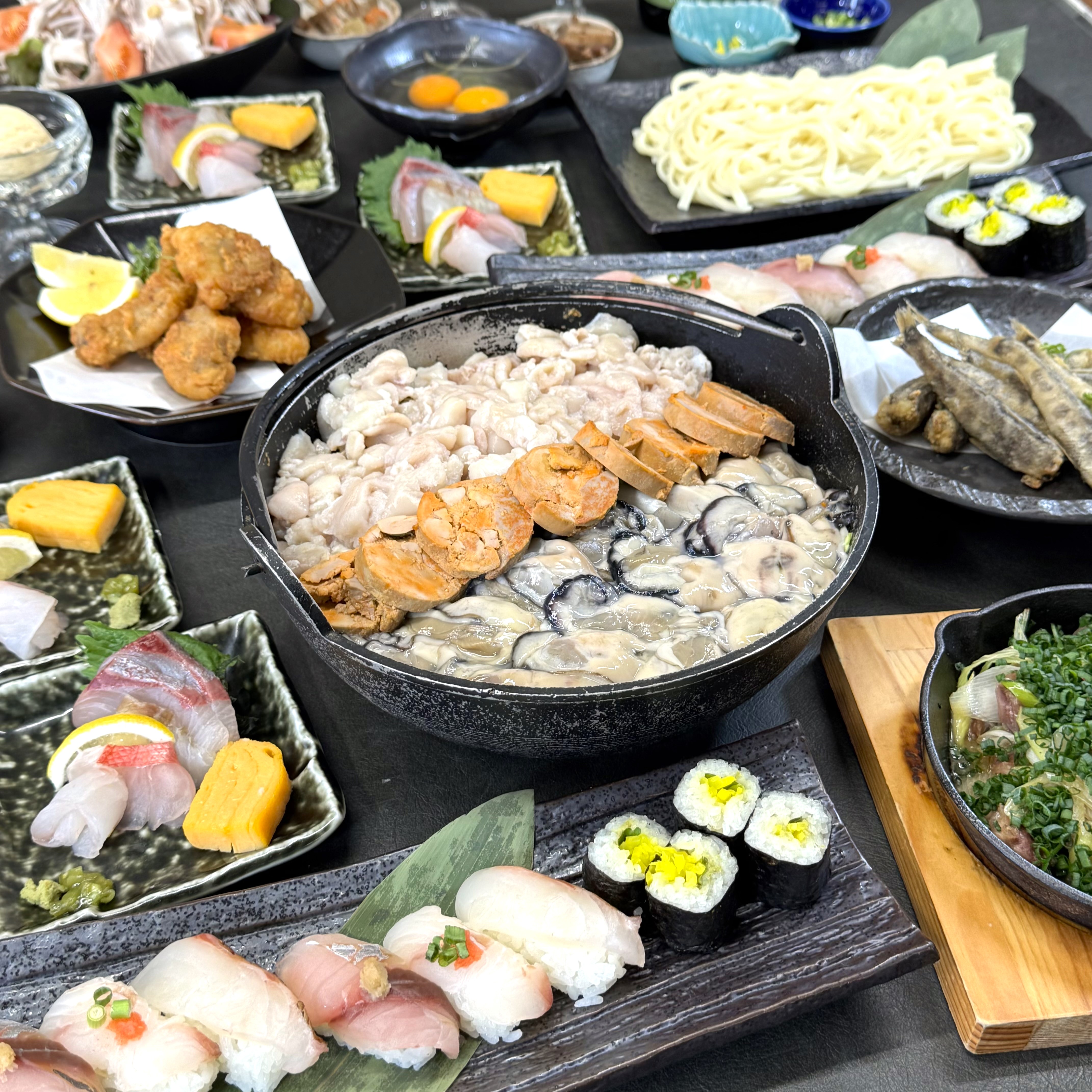 《痛風鍋＆市場直送鮮魚付》9品5,500円 【2時間制飲み放題付】