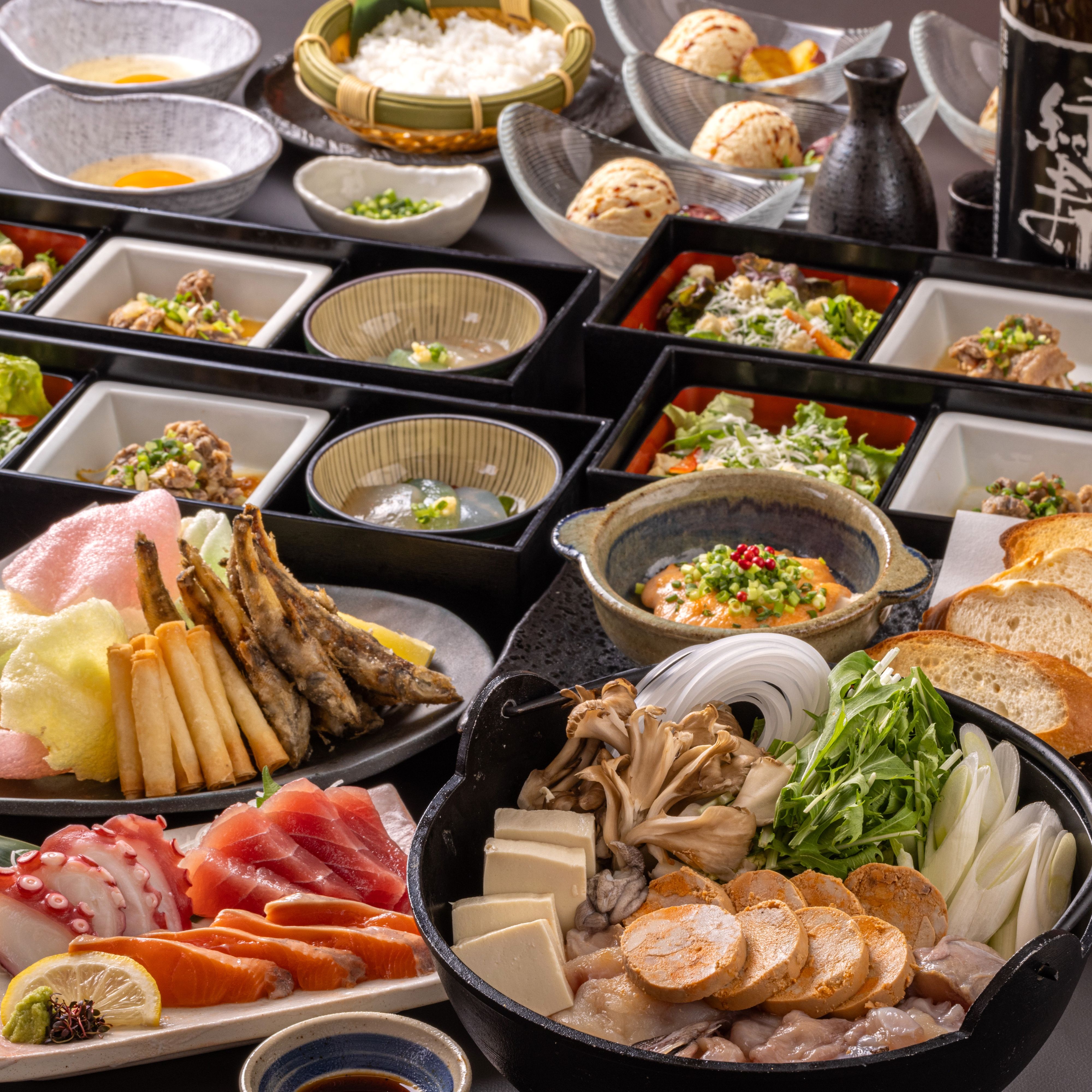 [濃厚あんこう鍋付]11品5,000円【2時間制スタンダード飲み放題付】
