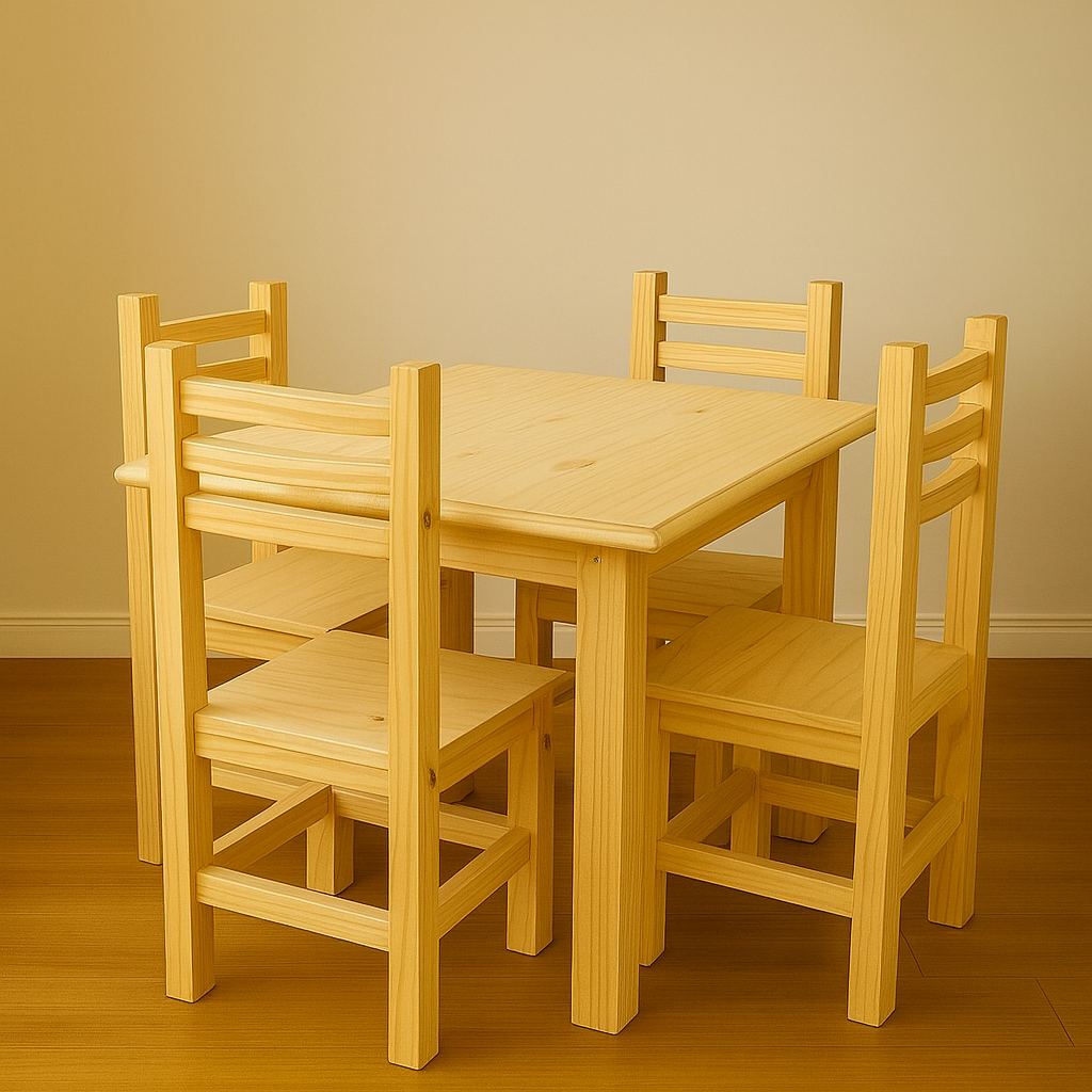 MESA Y CUATRO SILLAS 120*80 - Olavarría