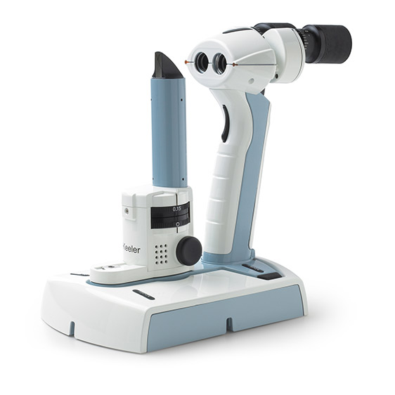 The Keeler PSL Slit Lamp. Perfect for consultation outside the exam room.